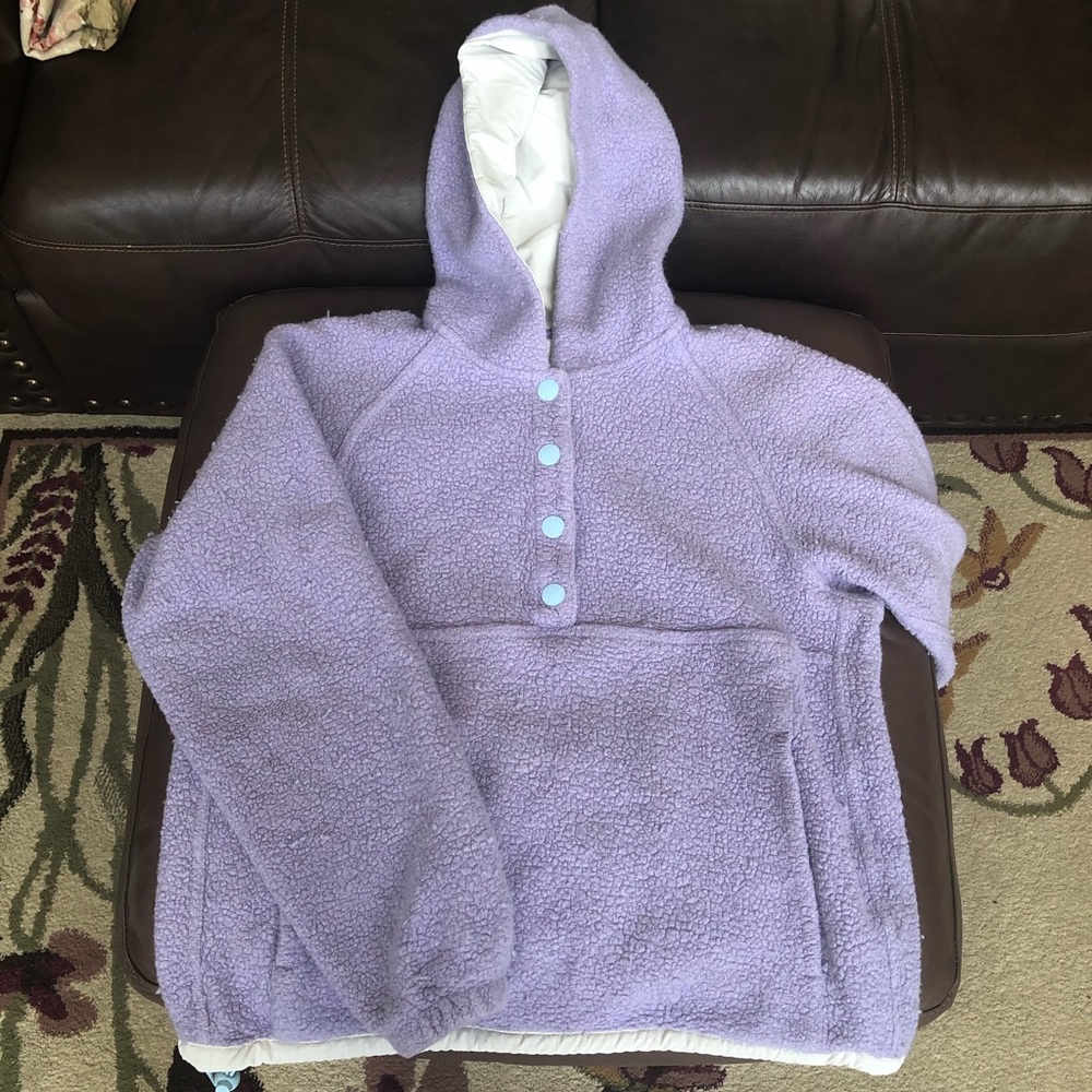 Outdoor Voices Megafleece Pullover in Pale Iris